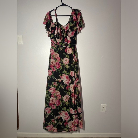 NWT ASOS floral off shoulder maxi dress size 6 - Picture 4 of 7
